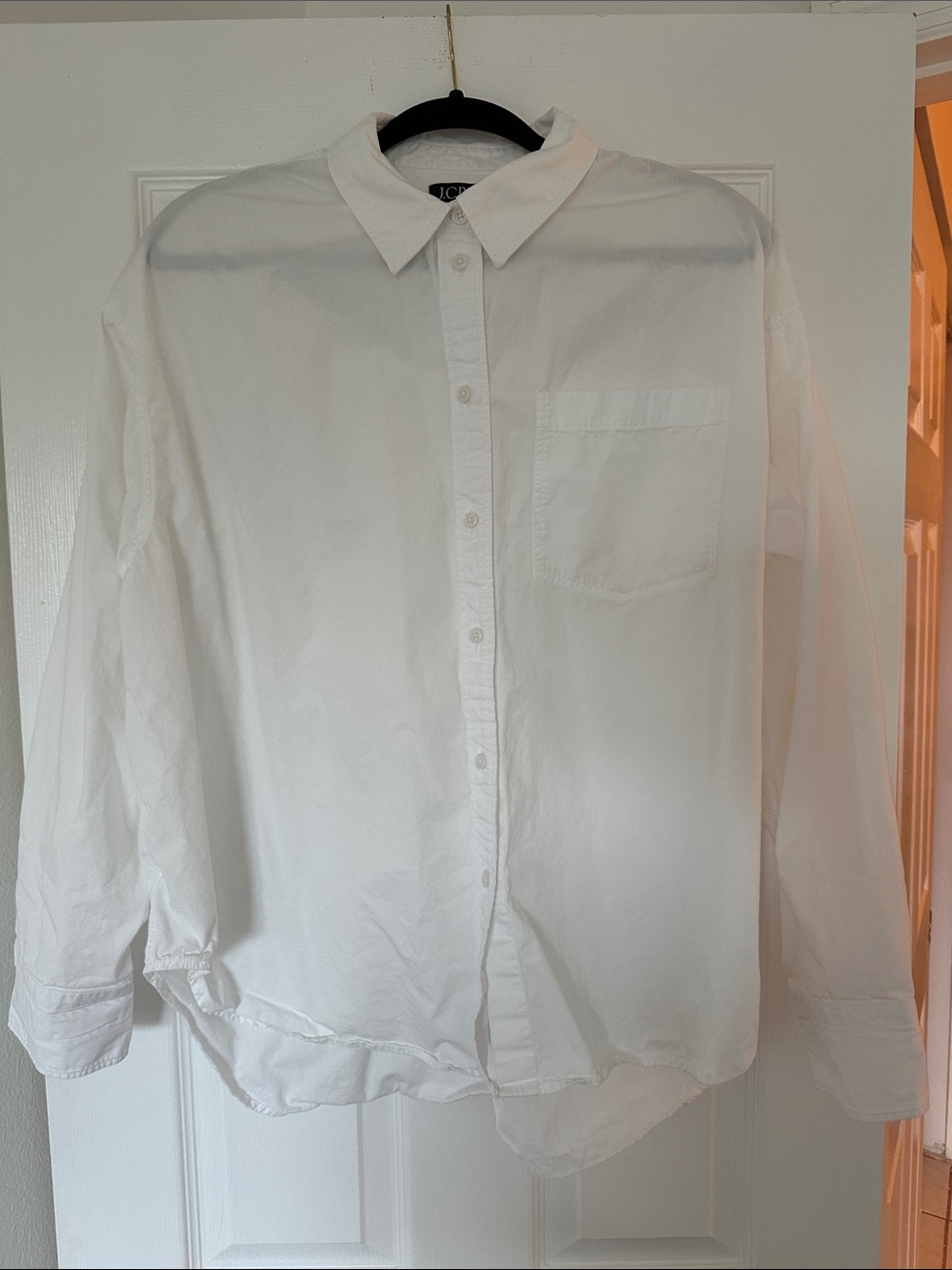J. Crew White Button-Down Shirt